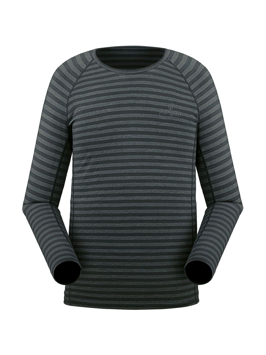 Penguin Männer Merino Stretch Langarm Shirt, good morning grey - Bild 1