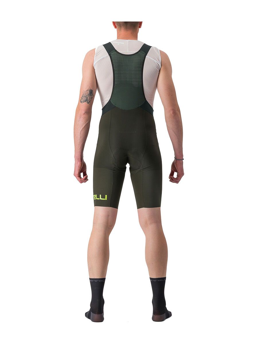 Castelli Premio Black Bibshort LTD Edition, deep green/electric lime - Bild 9