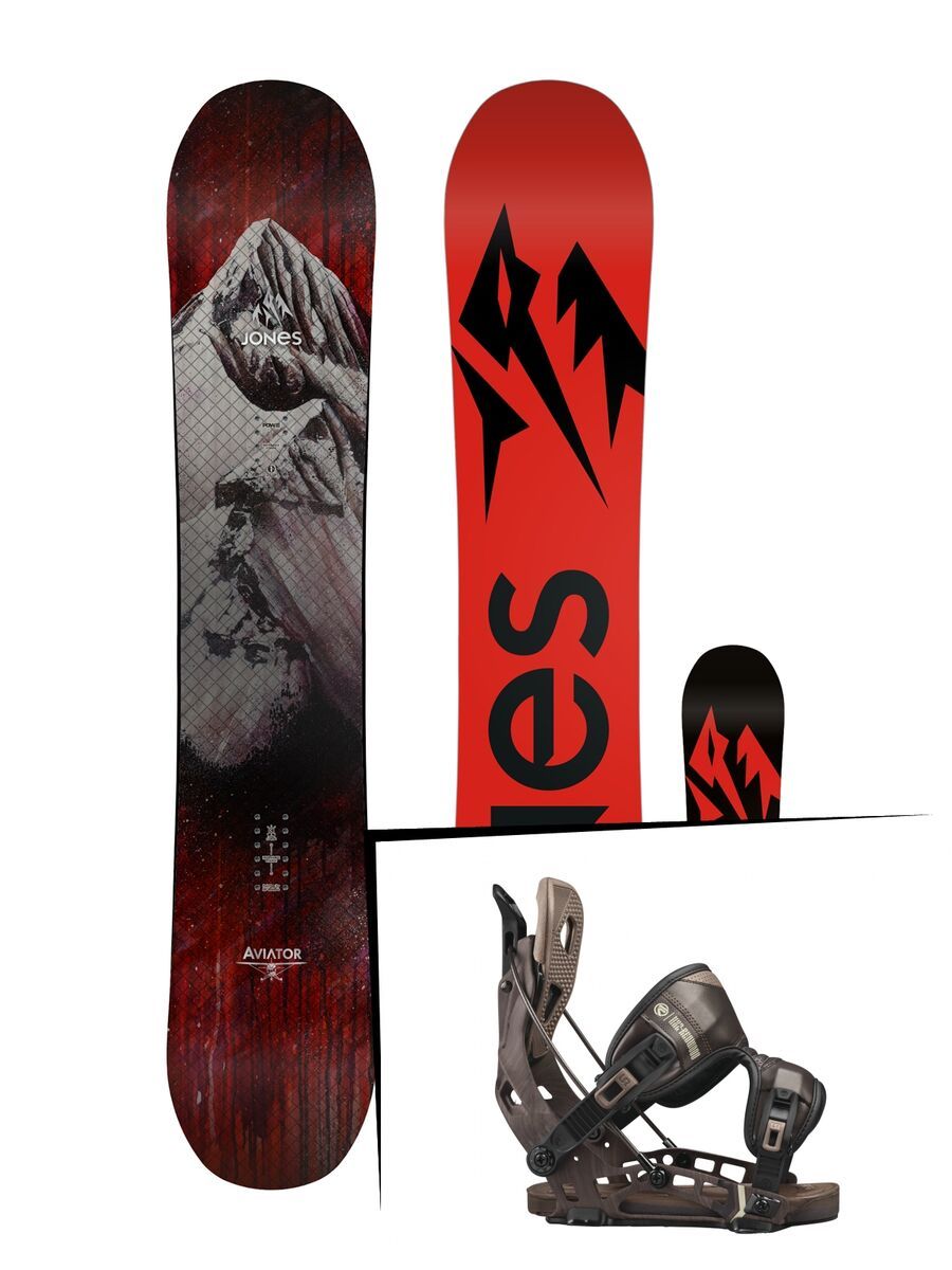 Set: Jones Aviator 2017 + Flow NX2-Redwood (1718321S) - Bild 1