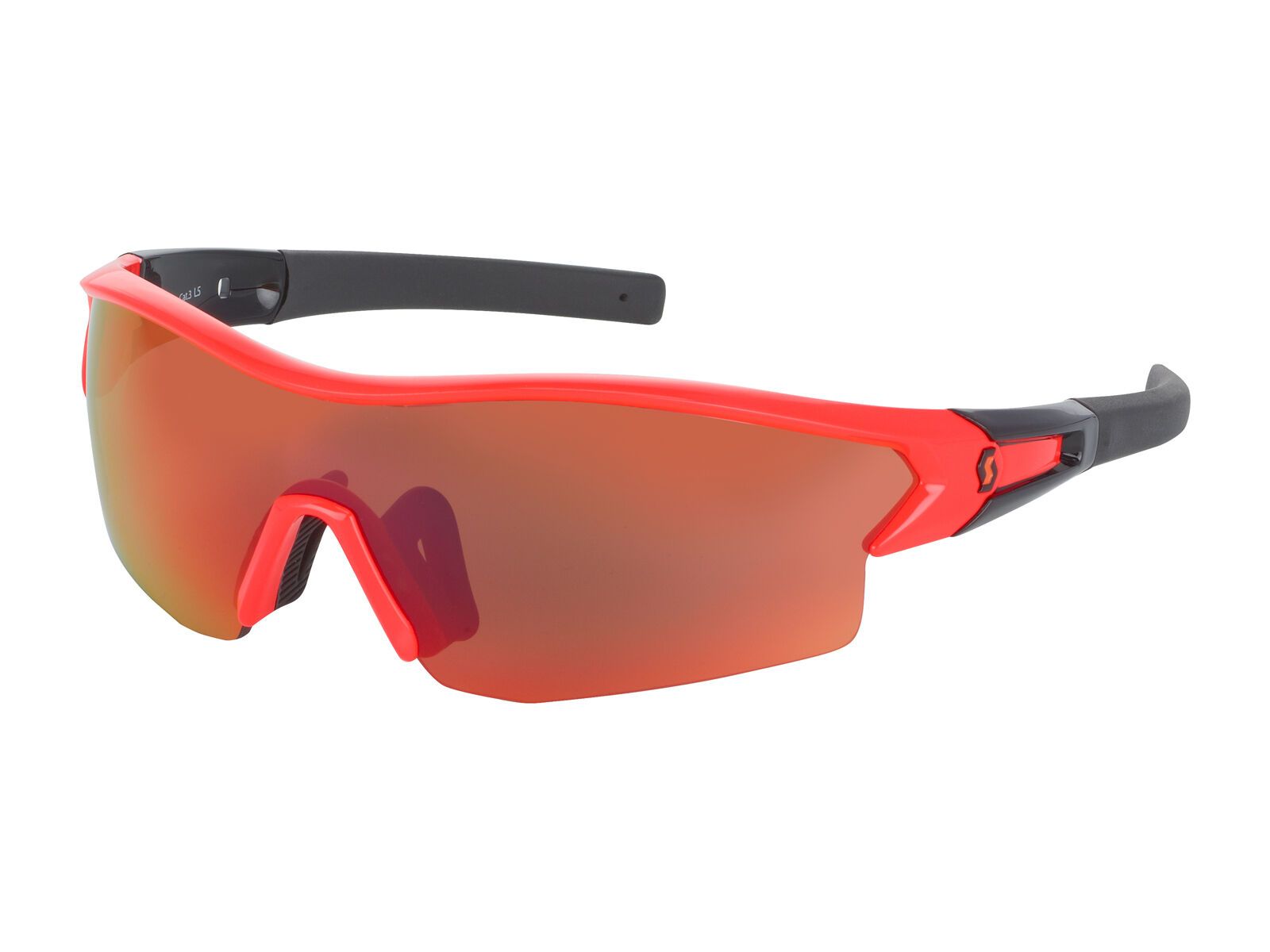 Scott Leap + Spare Lens, neon red glossy/black red chrome + clear - Bild 1