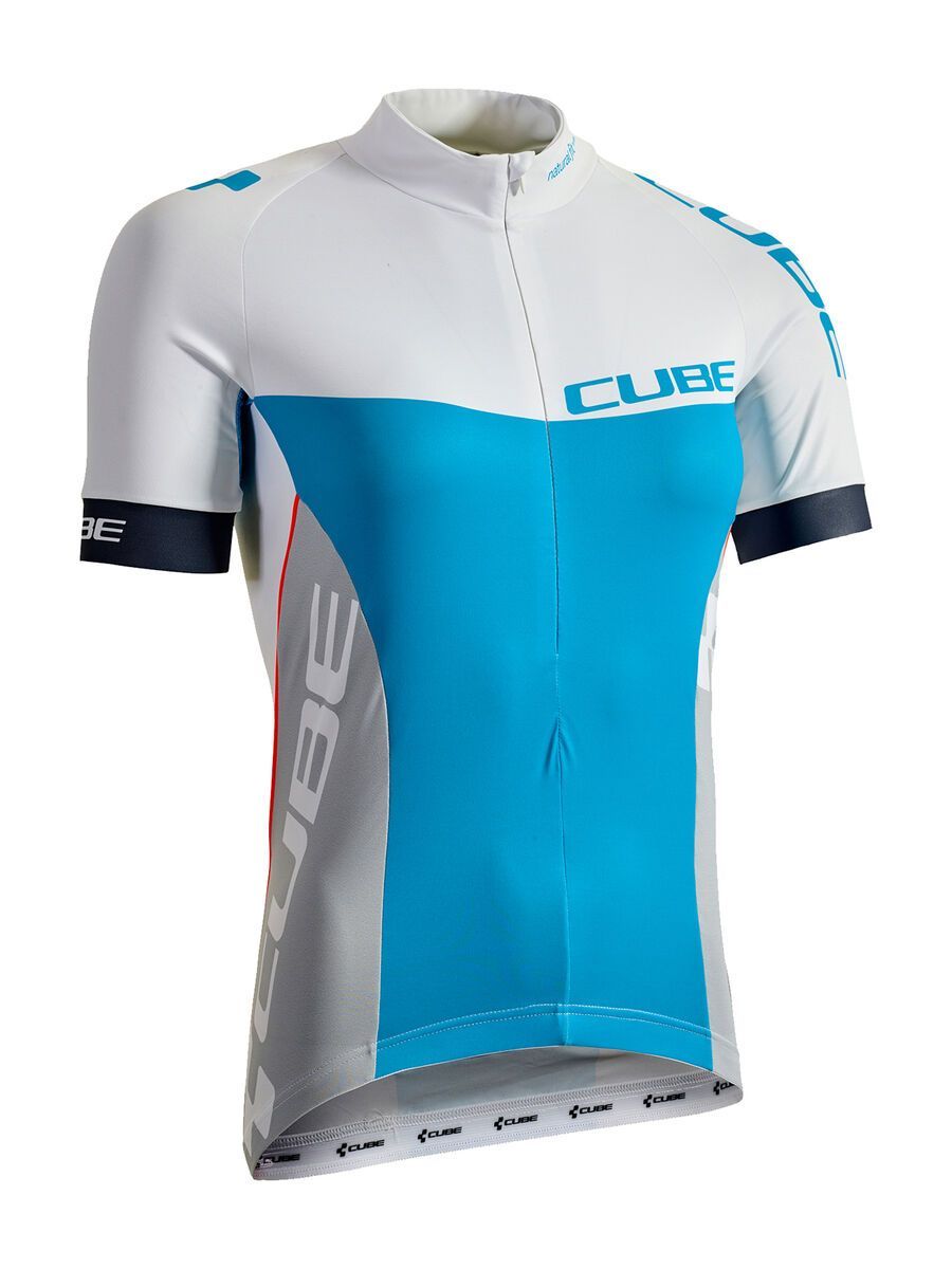 Cube Teamline WS Trikot kurzarm, white´n´blue´n´grey - Bild 1