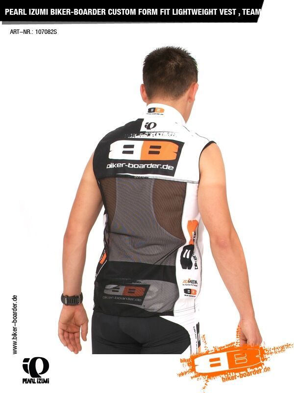 Pearl Izumi BIKER-BOARDER Custom Form Fit Lightweight Vest, Team - Bild 2