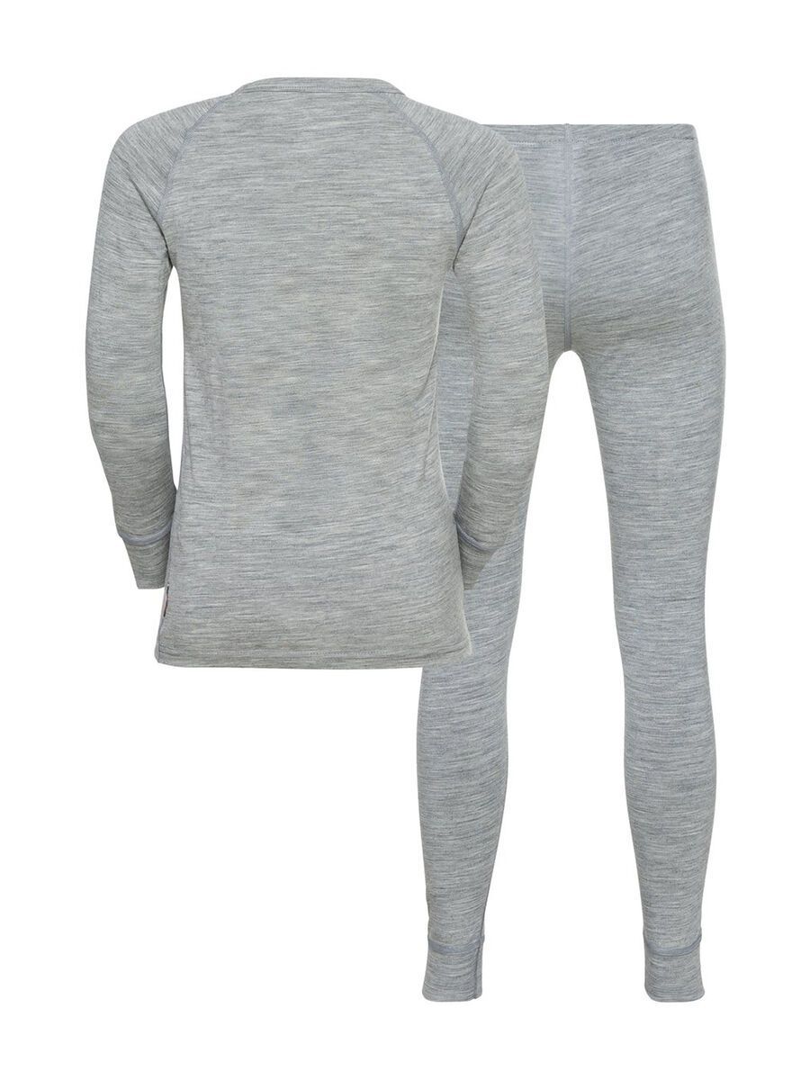 Odlo Merino 200 Kids Set Long, grey melange - Bild 2