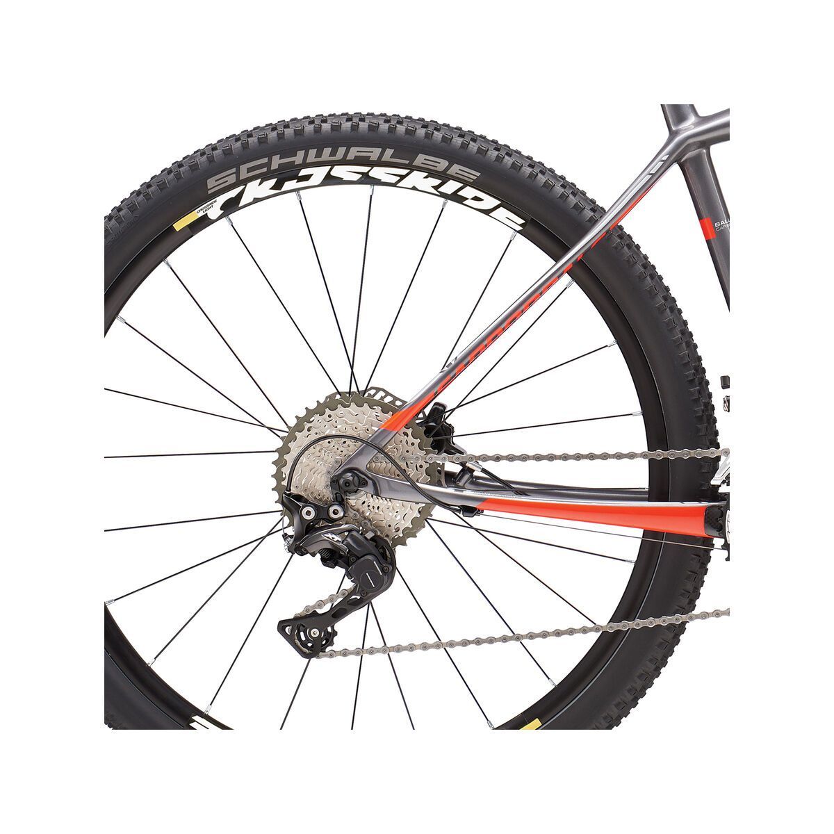 Cannondale F-SI Carbon 3 27.5, charcoal grey w/ fine silver and acid red, gloss - Bild 4