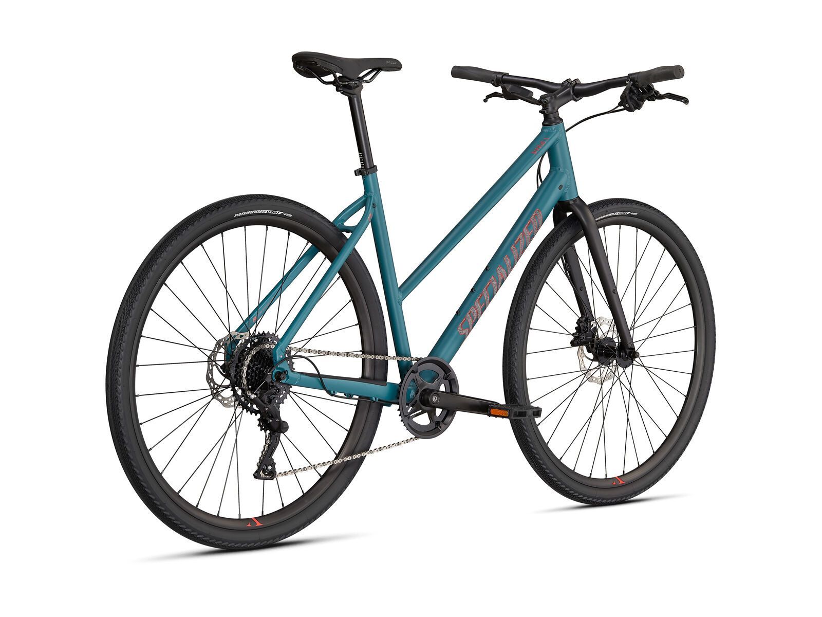Specialized Sirrus X 2.0 Step-Through, dusty turquoise/rocket red/black reflective - Bild 3
