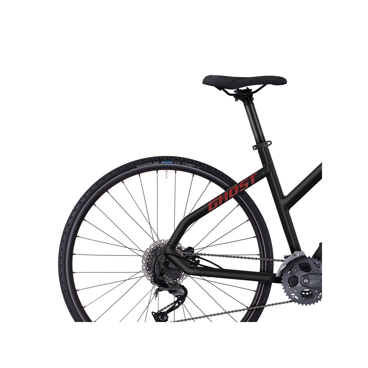 Ghost Square Cross 4 W, night black/neon red/urban grey - Bild 5