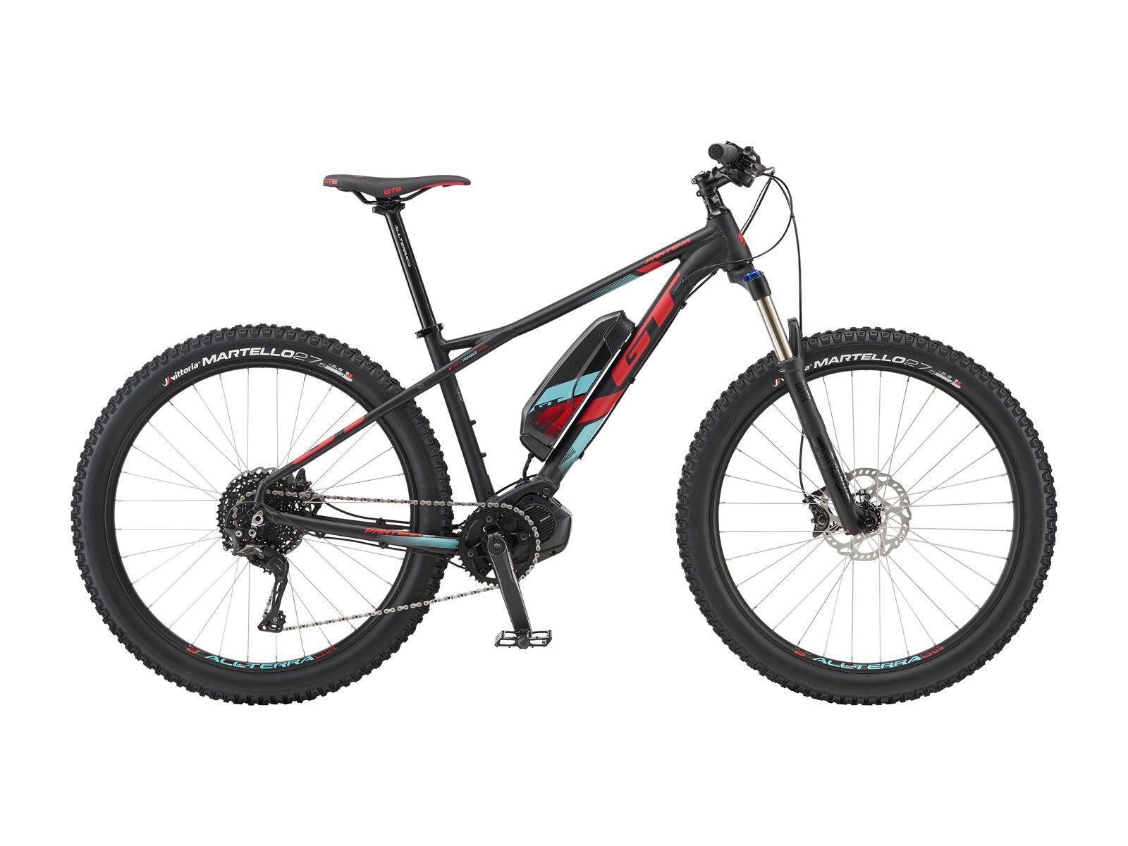 GT ePantera Bolt, satin black w/ red and turquoise - Bild 1