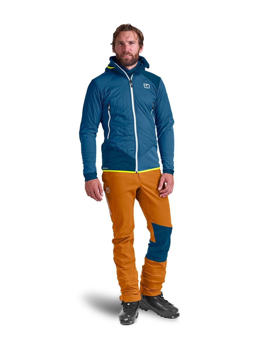 Ortovox Swisswool Col Becchei Hybrid Jacket M, clay orange - Bild 4