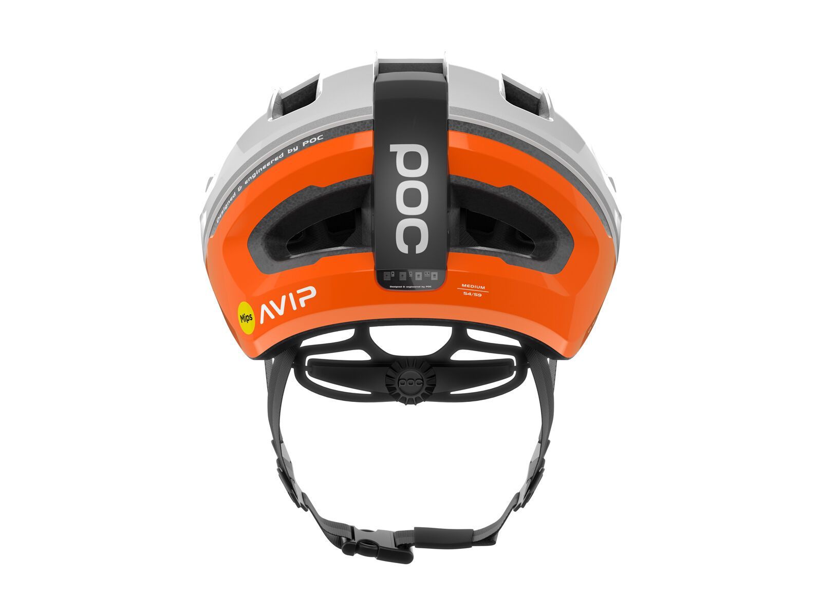 POC Omne Beacon MIPS AVIP, fluo orange/hydrogen white - Bild 4