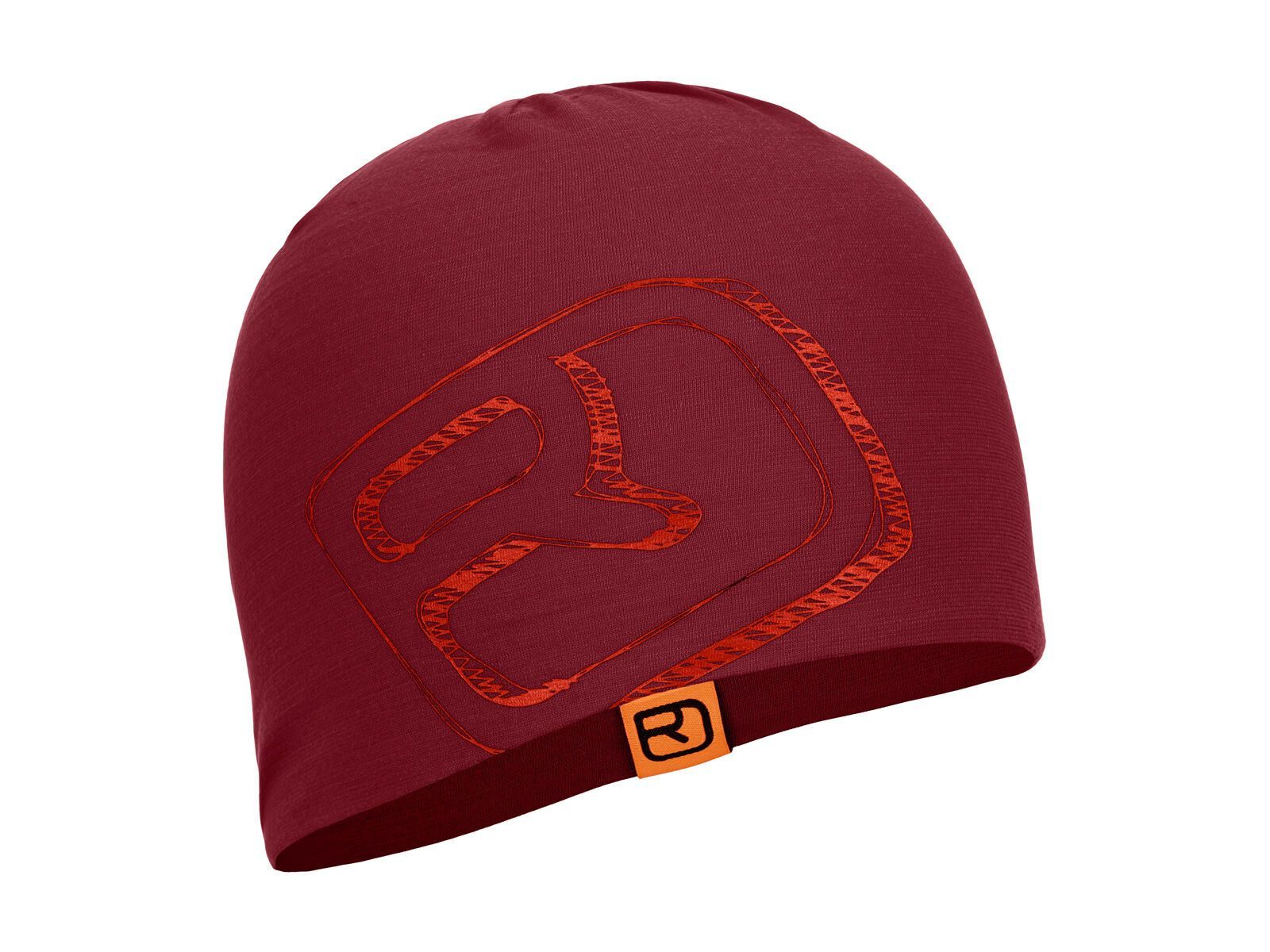 Ortovox Merino Cool Logo Beanie, dark blood - Bild 1