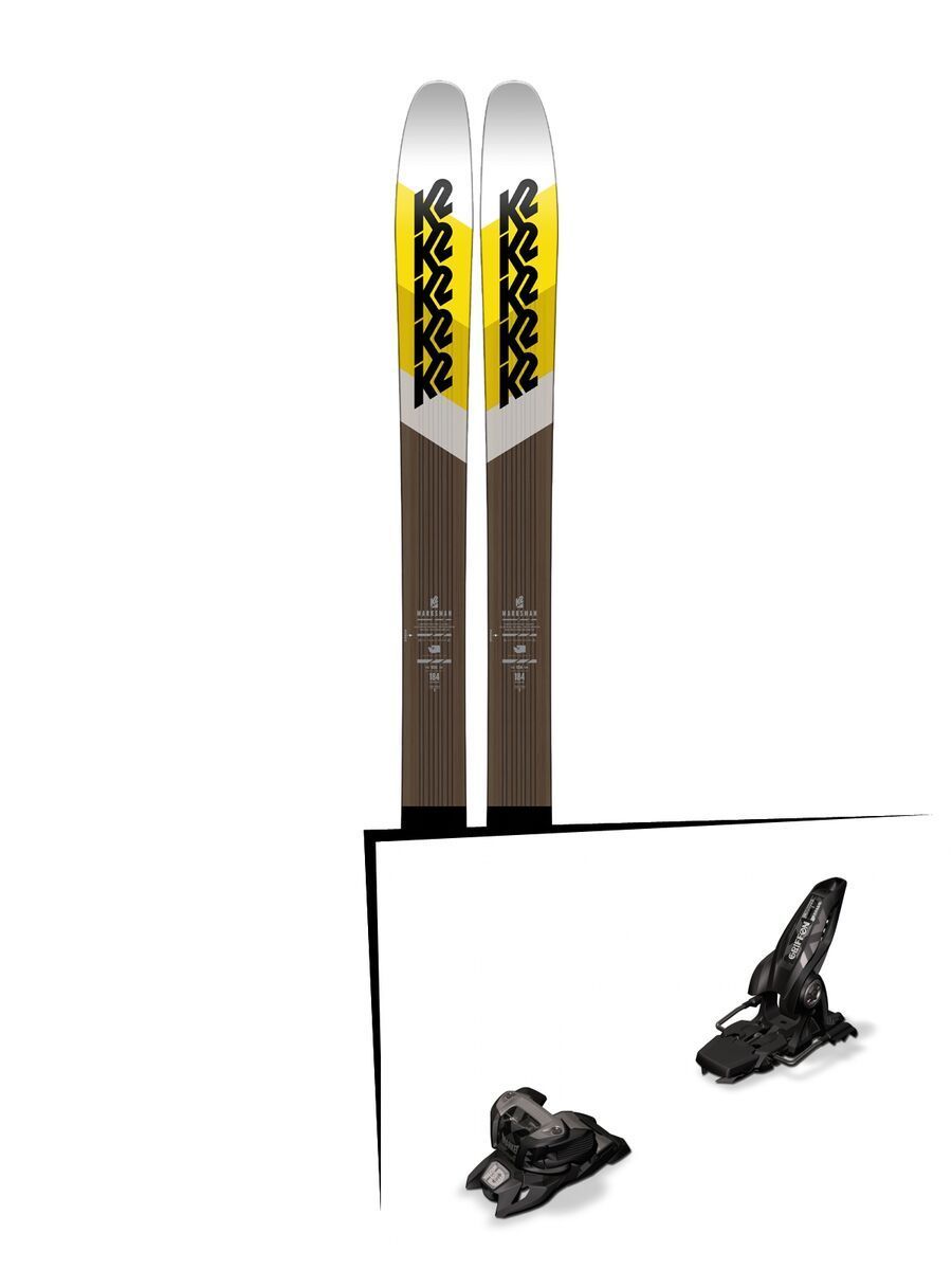 Set: K2 SKI Marksman 2018 + Marker Griffon 13 ID black - Bild 1