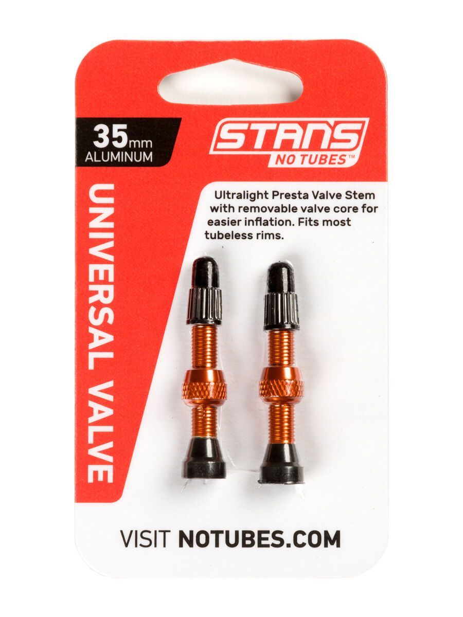 Stan's NoTubes Universal Alloy Valve - 35 mm, orange - Bild 2