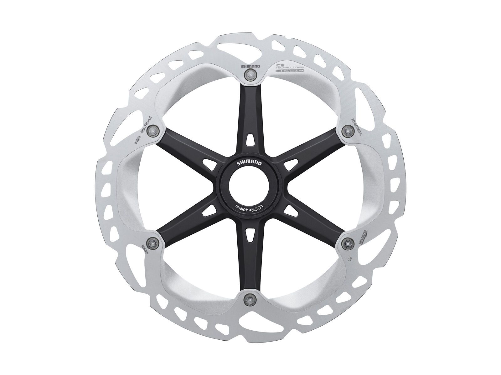 Shimano RT-MT800 Bremsscheibe Ice-Tech Freeza Center Lock - 203 mm / Magnet-Lockring - Bild 1