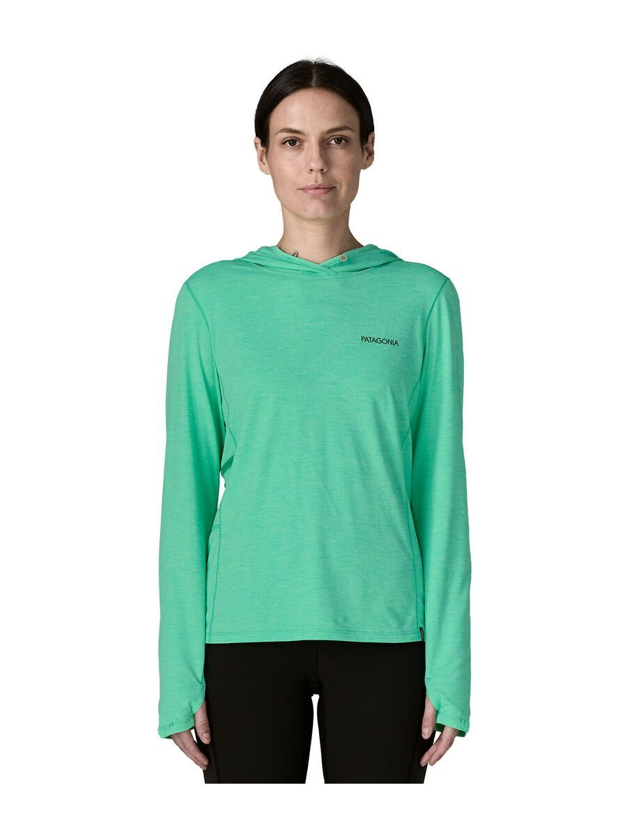 Patagonia Women's Capilene Cool Sun Hoody - Peak Visions, aqua stone/early teal x-dye - Bild 3