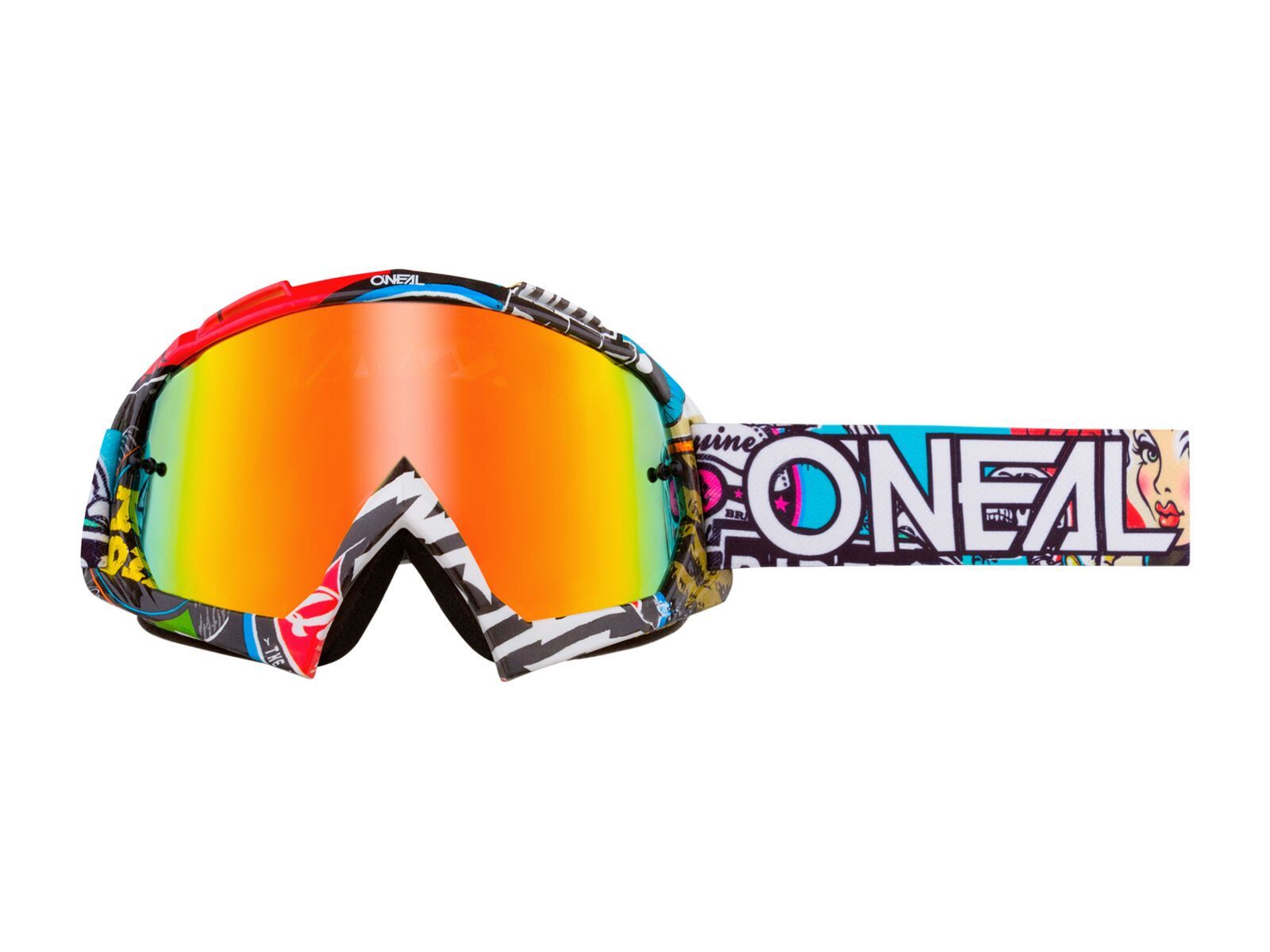 ONeal B-10 Goggle Crank – Radium Red, multi - Bild 1