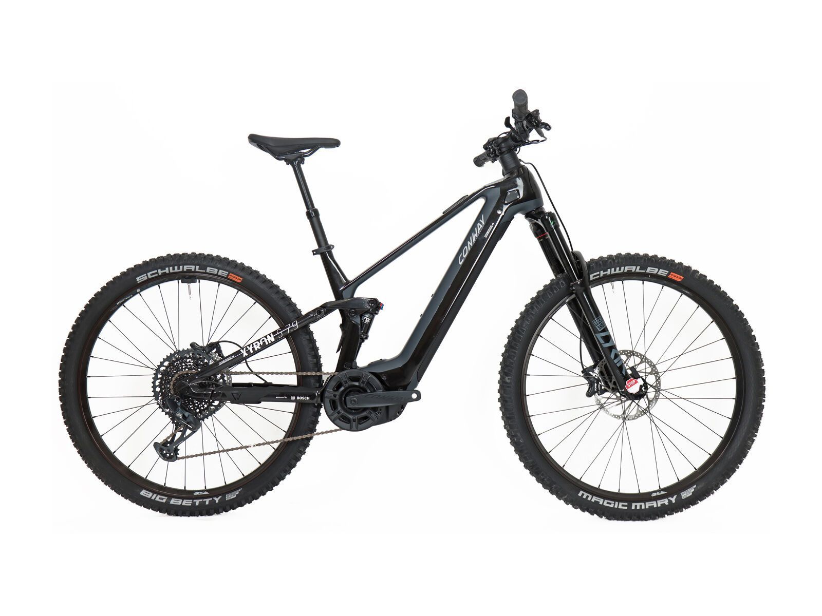 Conway Xyron S 7.9 Carbon, black metallic / silver matt - Bild 1