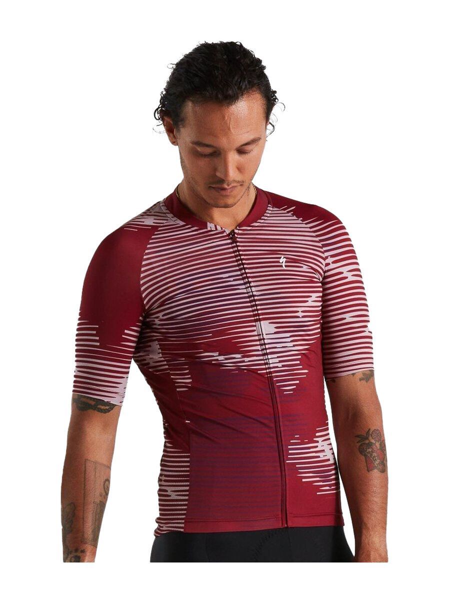 Specialized Men's SL Blur Short Sleeve Jersey, maroon - Bild 1