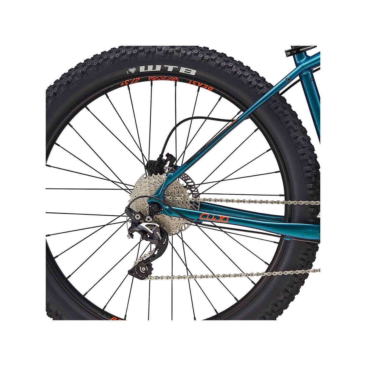 Cannondale Cujo 2, deep teal w/ jet black and hazard orange, goss - DTE - Bild 4