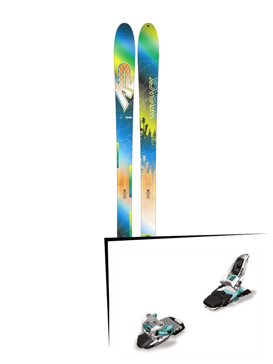 K2 SKI Set: Wayback 82 ECOre  + Marker Squire 11 - Bild 1