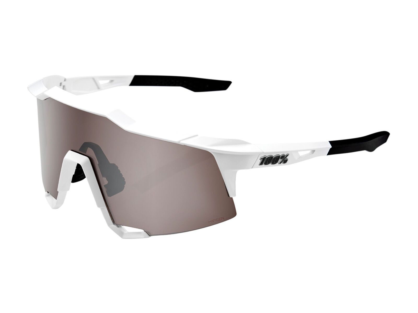 100% Speedcraft - HiPER Silver Mirror, matte white - Bild 1