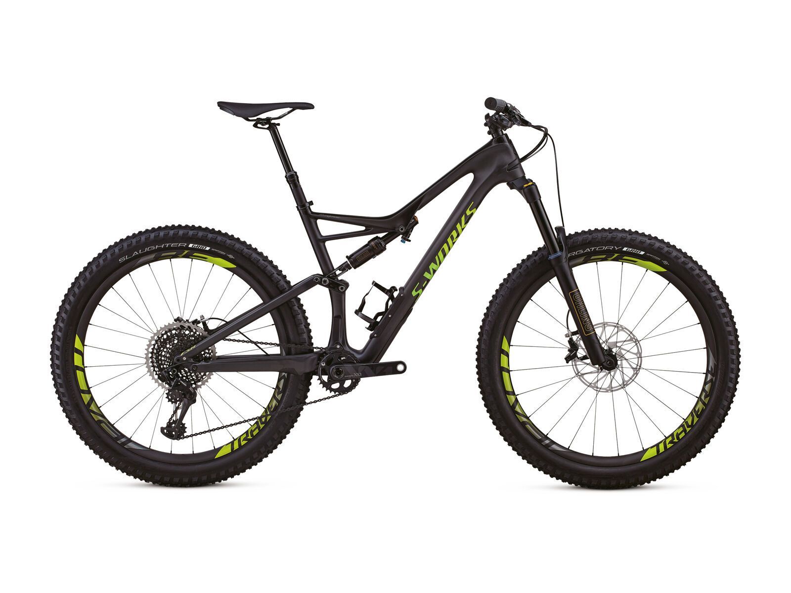 Specialized S-Works Stumpjumper FSR 29/6Fattie, satin gloss carbon/hyper green - Bild 1