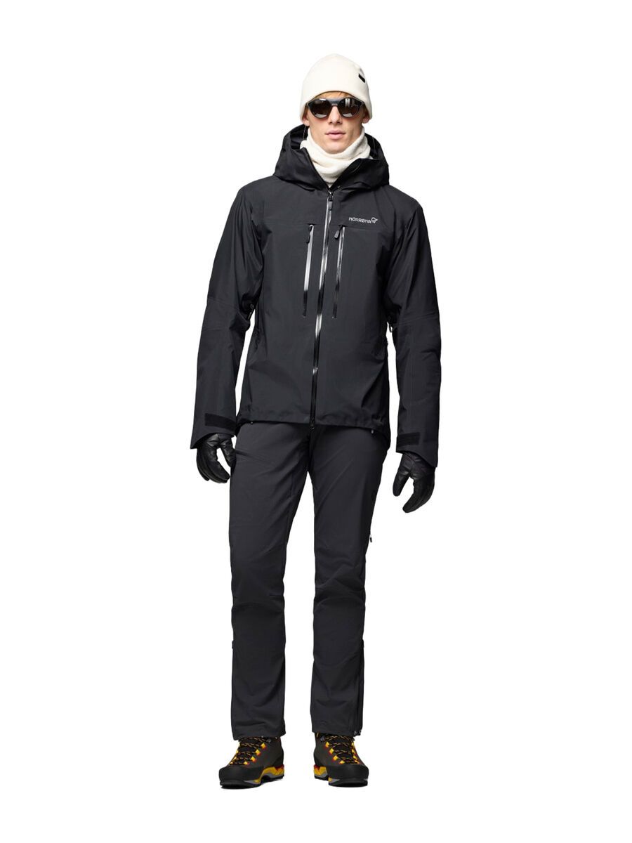 Norrona trollveggen Gore-Tex Pro light Jacket M's, caviar black - Bild 4
