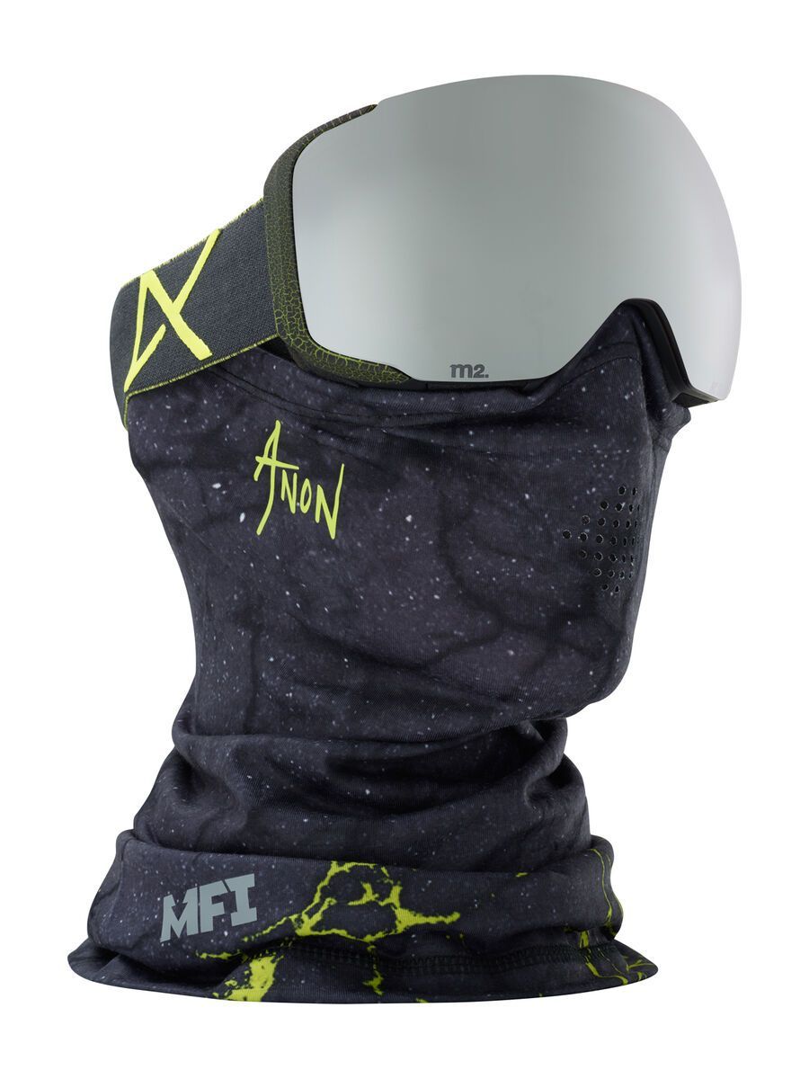 Anon M2 MFI inkl. Wechselscheibe, cracked black/Lens: sonar silver - Bild 1