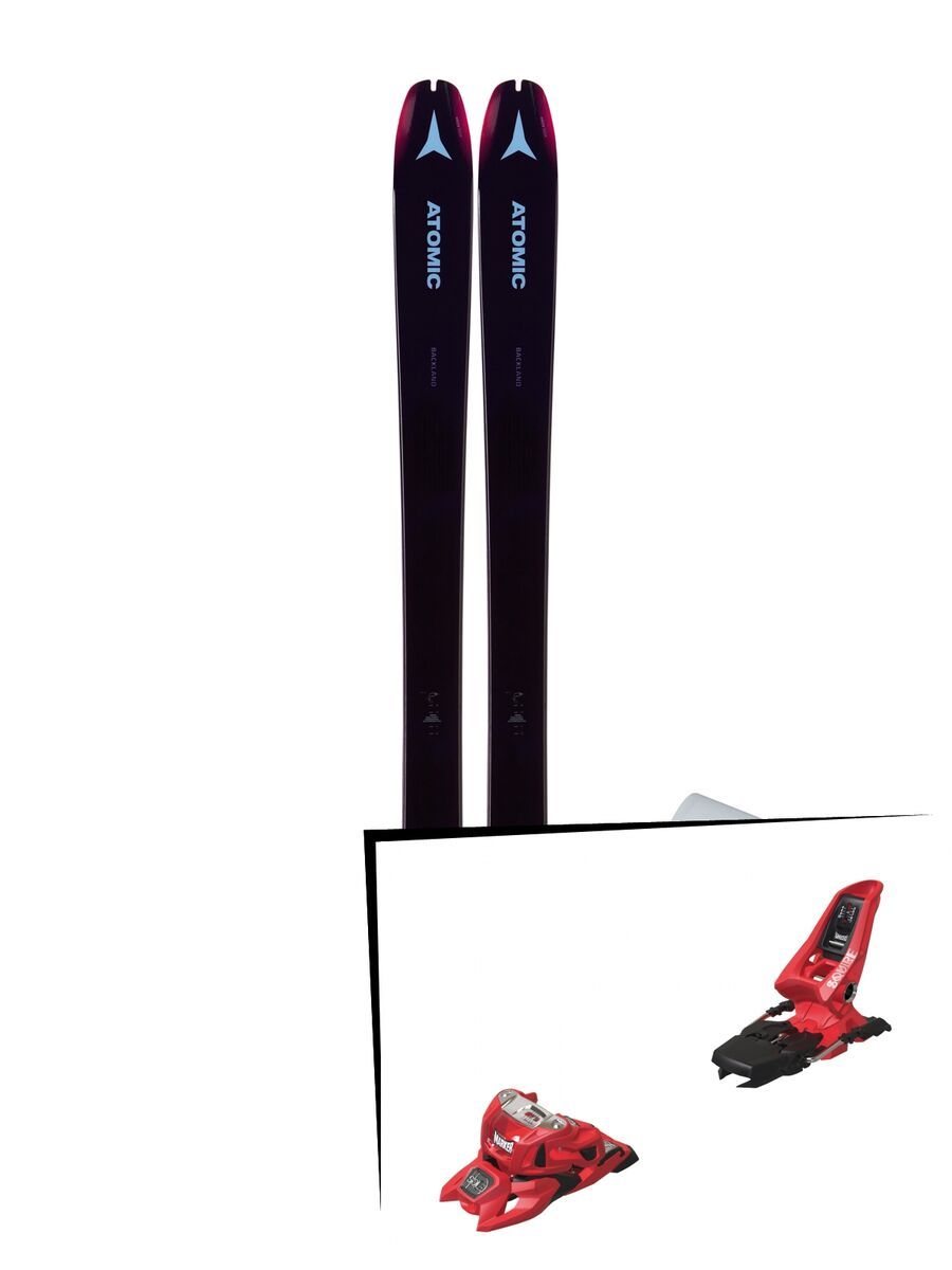 Set: Atomic Backland 85 W + Hybrid Skin 85 2019 + Marker Squire 11 ID red - Bild 1