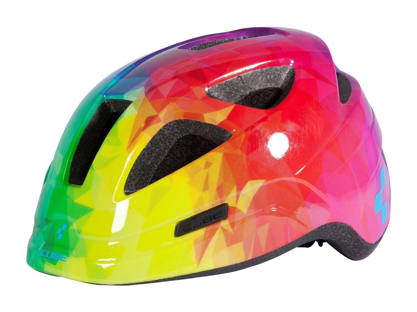 Cube Helm Pro Junior, Polygon Rainbow - Bild 1