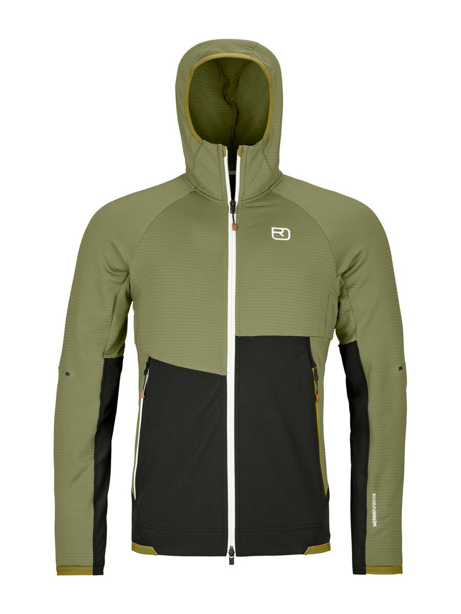 Ortovox Merino Fleece Rib Hoody M, wild herbs - Bild 1