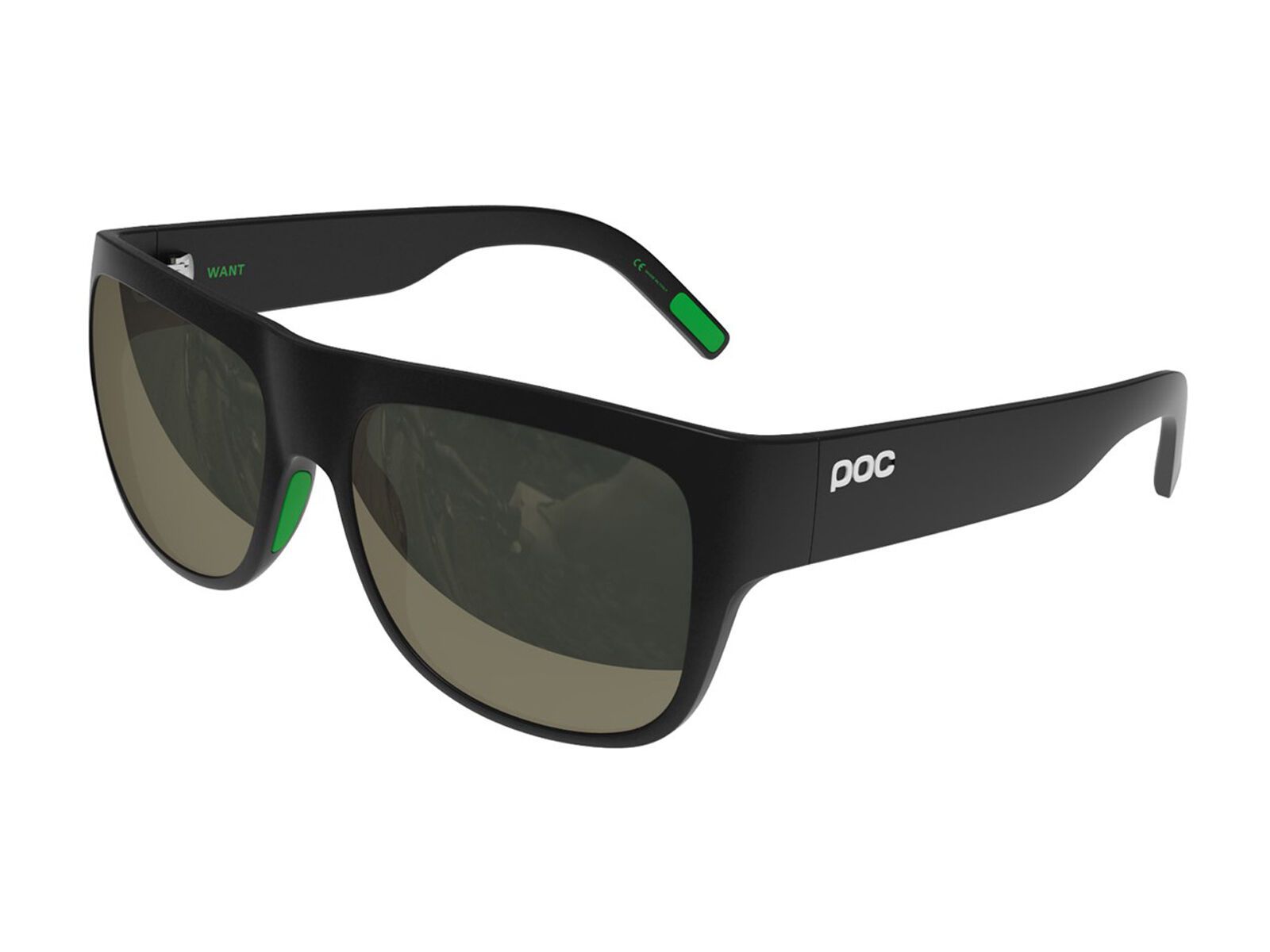 POC Want, uranium black/Lens: green champagne mirror - Bild 1