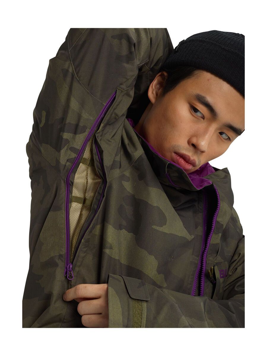 Burton Gore-Tex Radial Insulated Jacket, spun out/true black/flame scarlet  | BIKER-BOARDER.DE