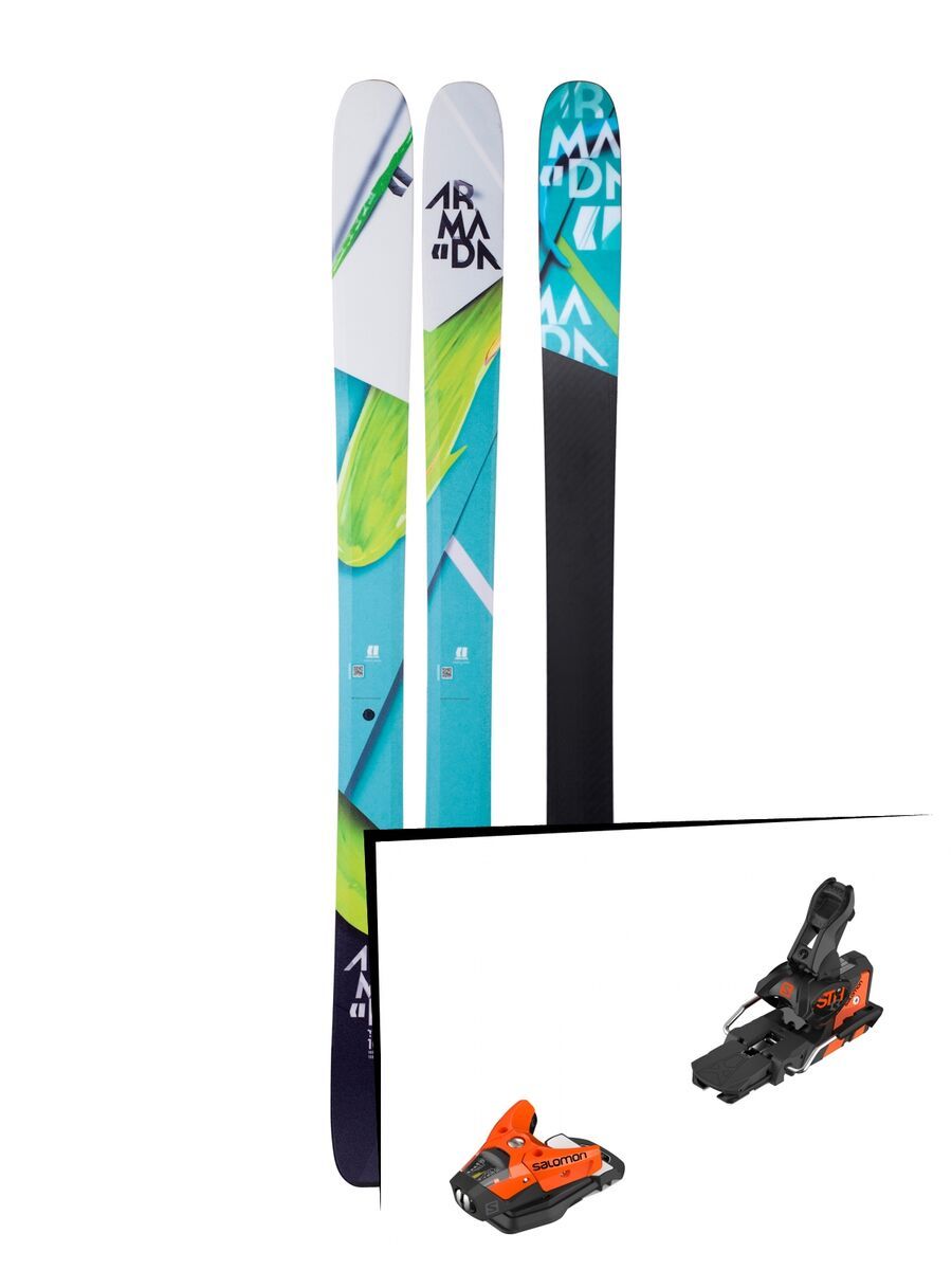 Set: Armada Trace 108 2018 + Salomon STH2 WTR 13 orange/black - Bild 1