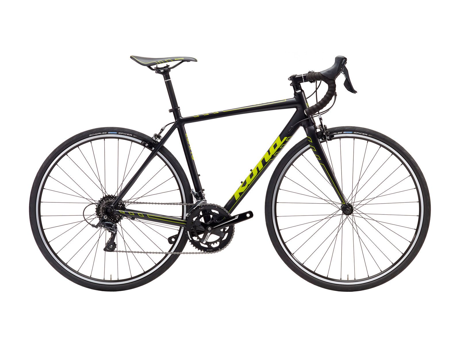 Kona Esatto, matt black/lime green - Bild 1