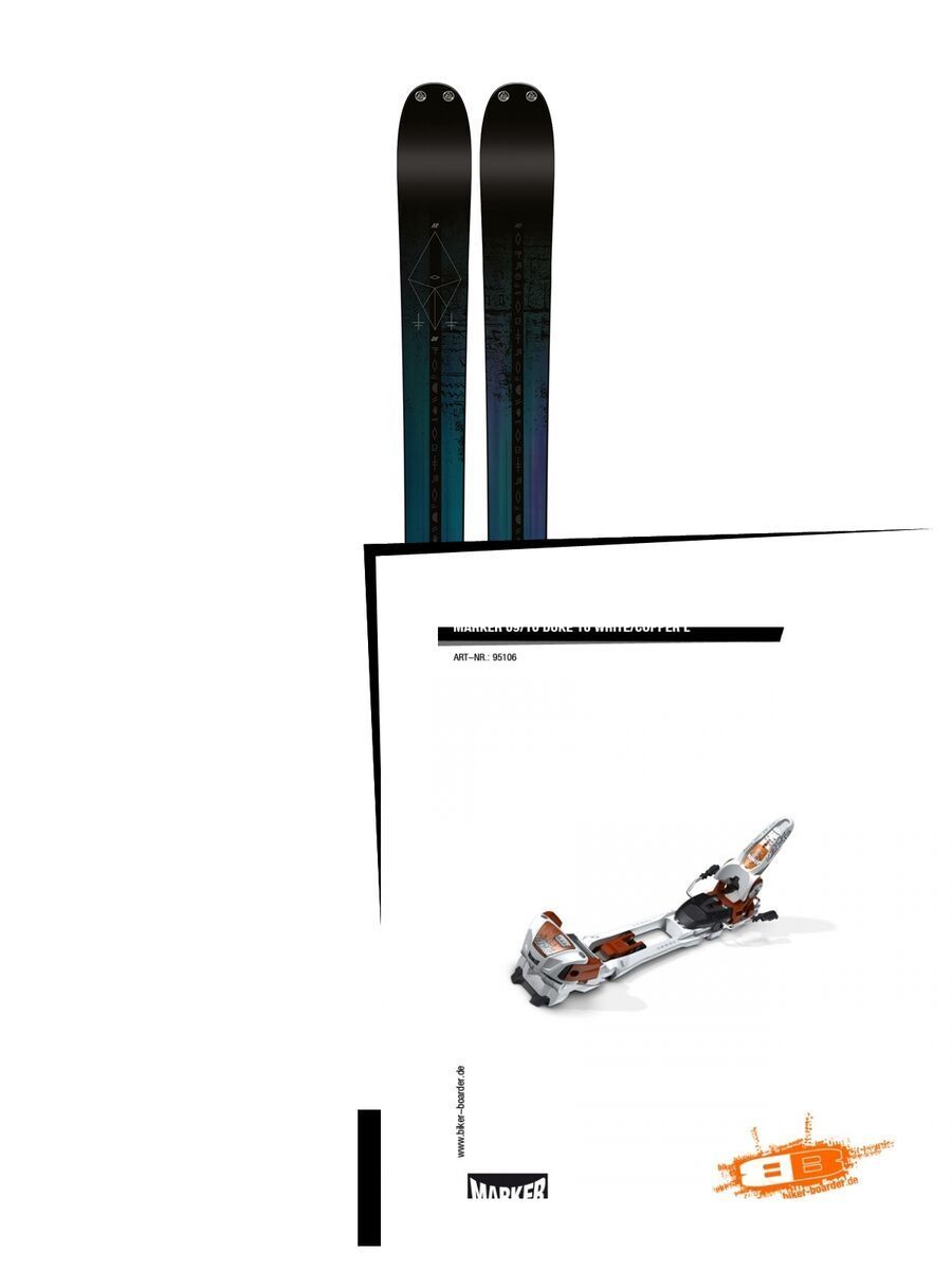 Set: K2 SKI Shreditor 92 2016 + Marker Duke 16 (95106S) - Bild 1
