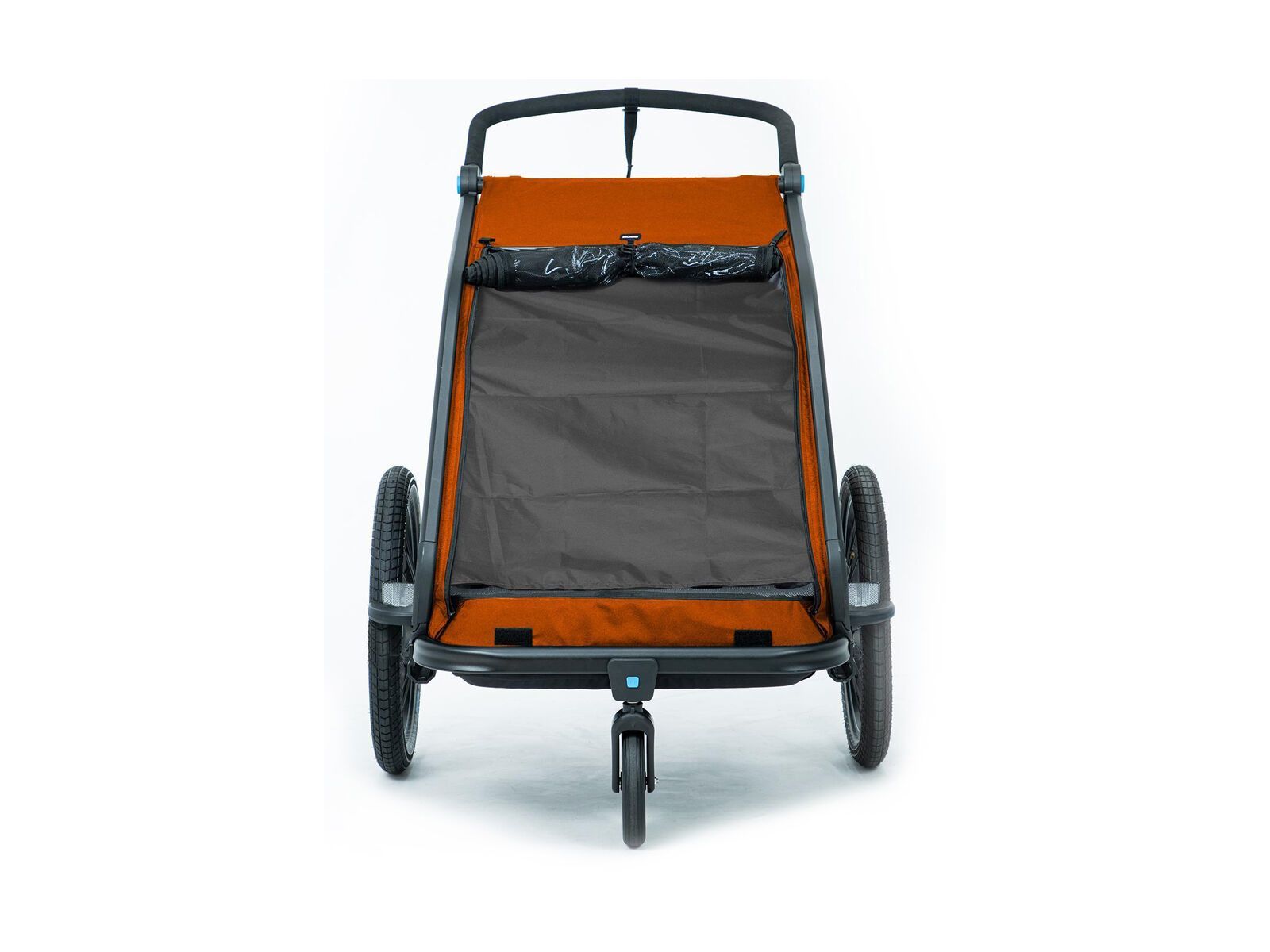 Cube Kinder Fahrradanhänger Double CMPT X Actionteam, grey´n´orange - Bild 6