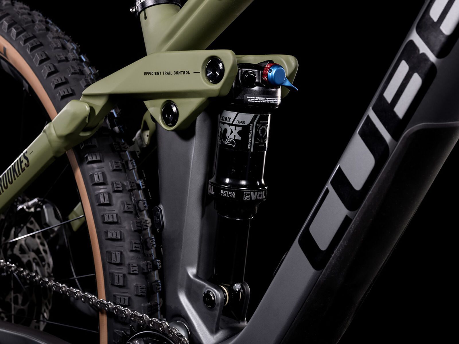 Cube Stereo 140 HPC Rookie, flashgrey´n´olive - Bild 4