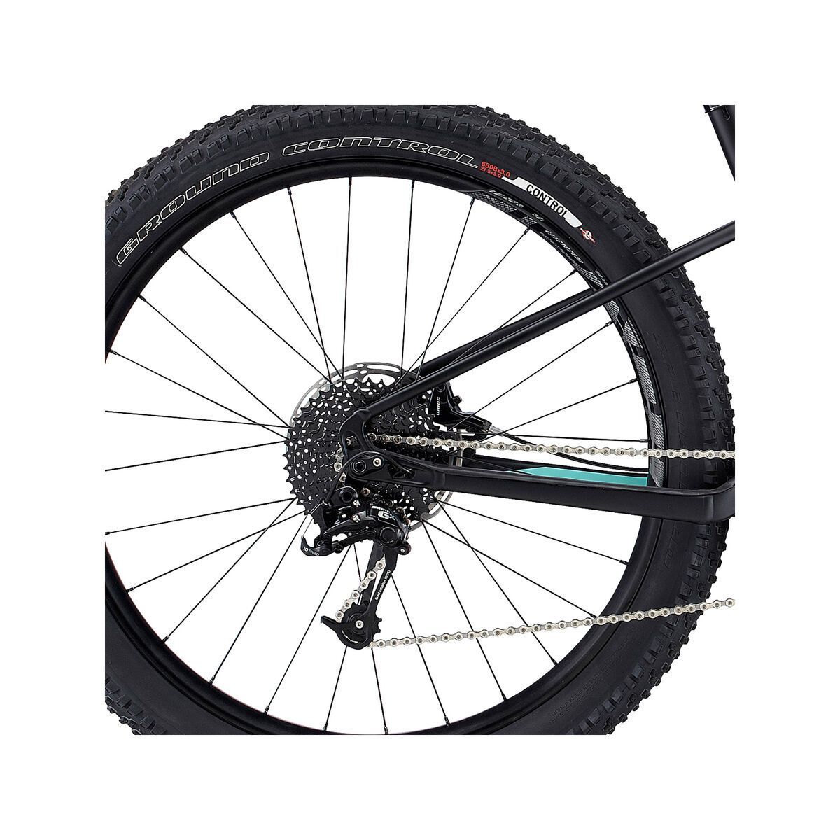 Specialized Womens Turbo Levo HT Comp 6Fattie, satin black/light turquoise - Bild 4