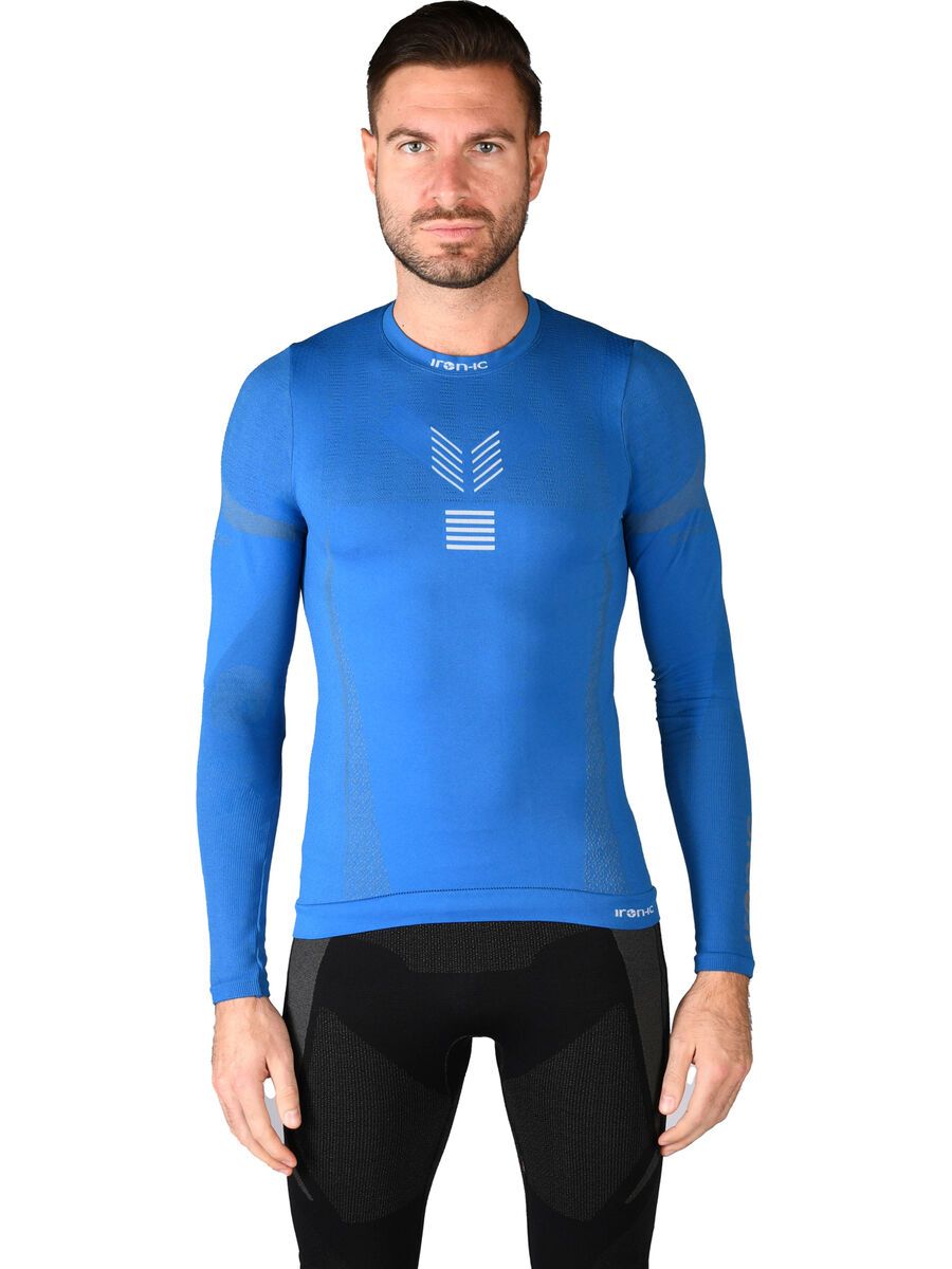 Iron-ic Long-Sleeve T-Shirt Performance 3DN Advance - Man, blue - Bild 1