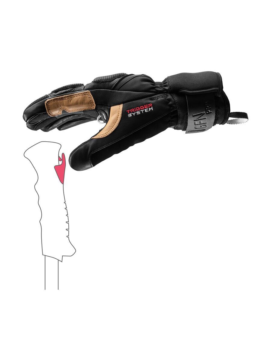 Leki Griffin Pro 3D, black/tan - Bild 4