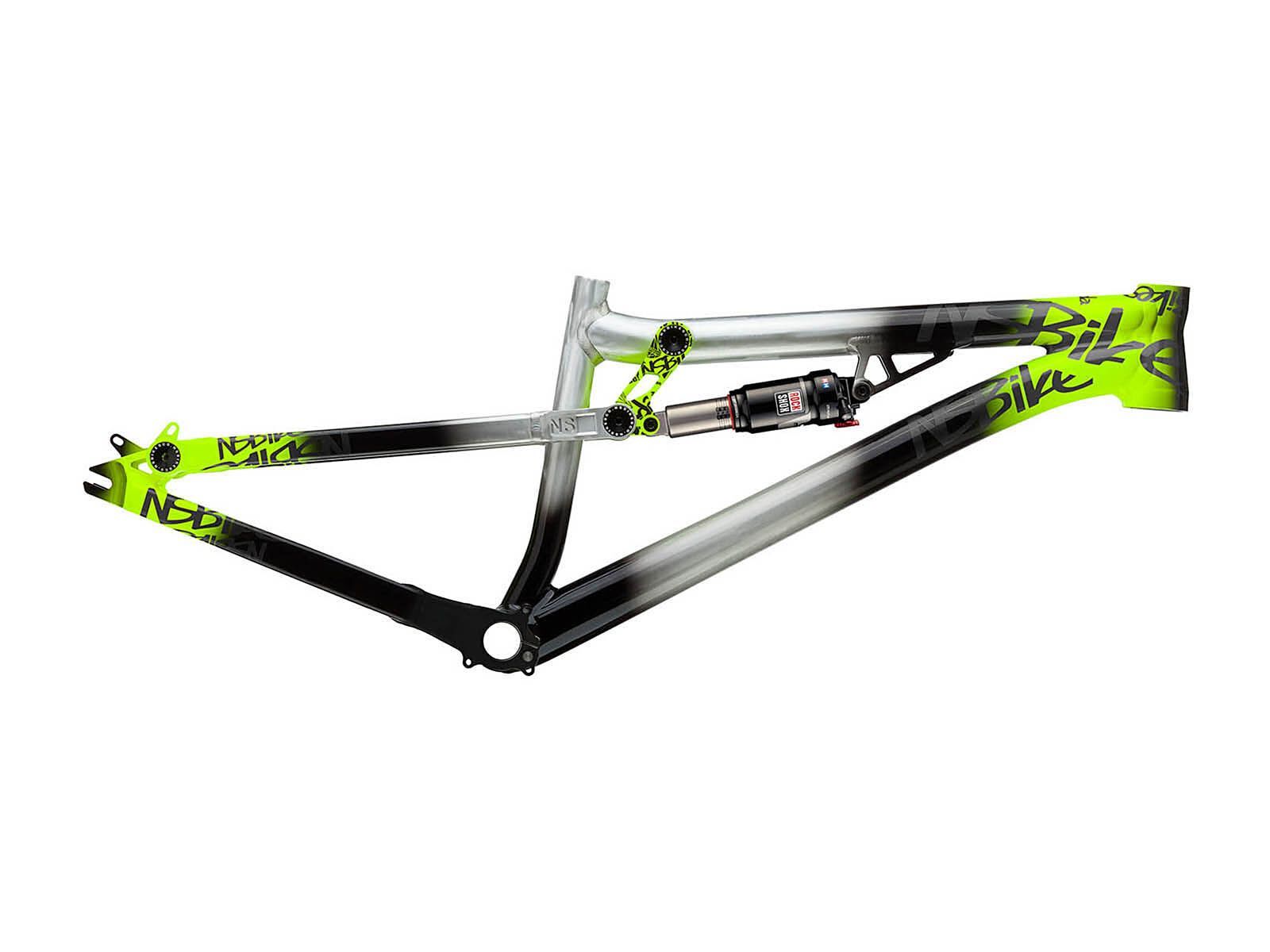 NS Bikes Soda Slope Frame, Raw / Lime - Bild 1