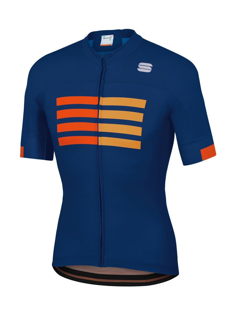 Sportful Wire Jersey, blue twilight/fire red/gold - Bild 1