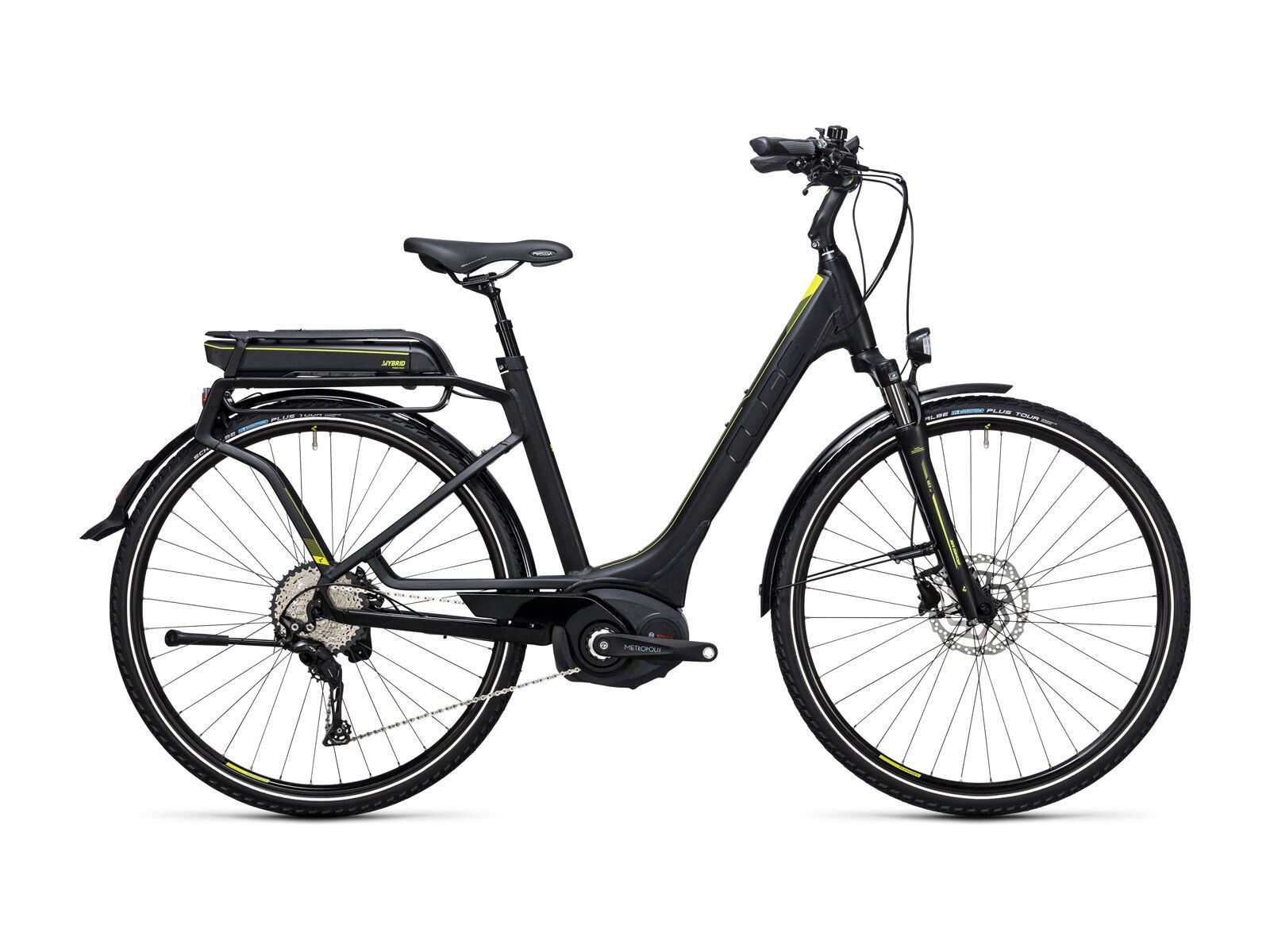 Cube Touring Hybrid EXC 400 Easy Entry, black´n´lime - Bild 1