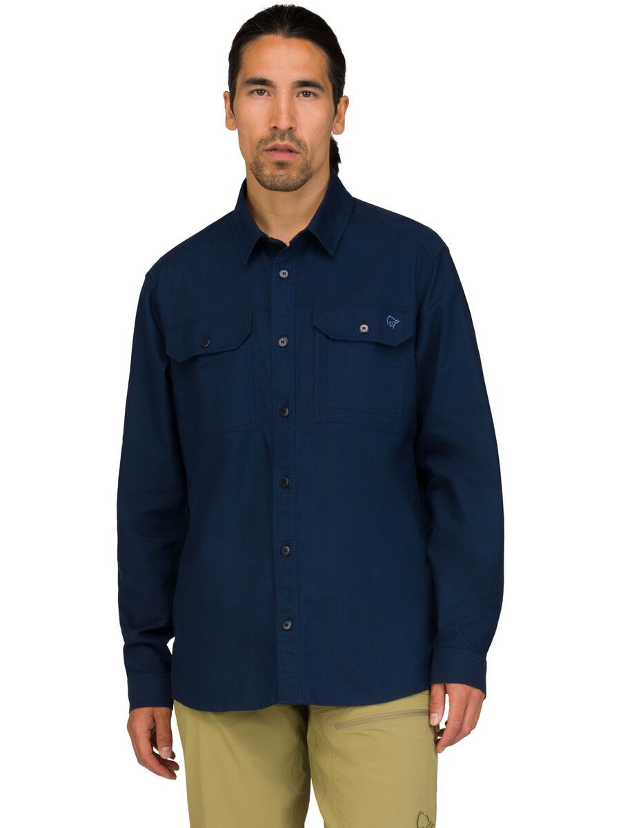 Norrona femund cotton Shirt M's, navy blazer - Bild 3