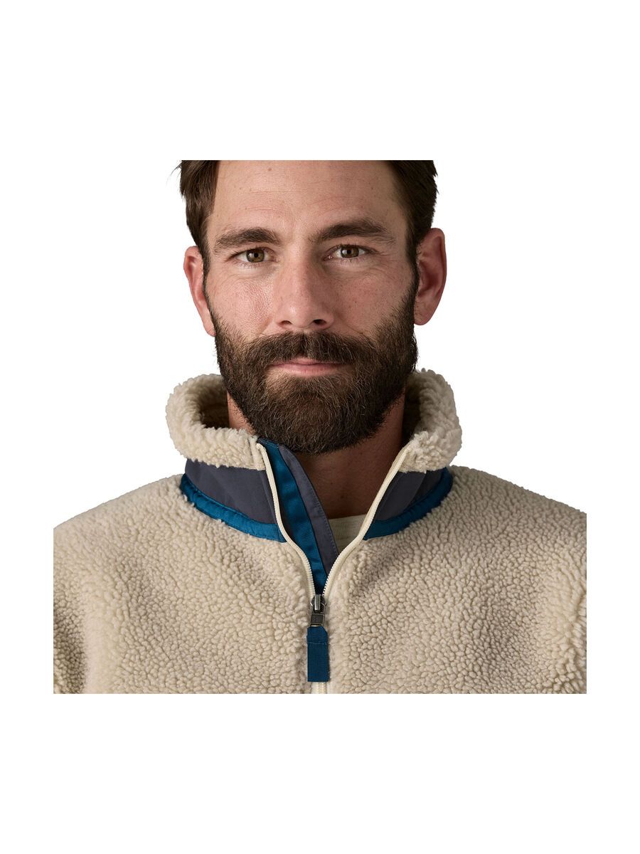 Patagonia Men's Classic Retro-X Fleece Jacket, natural w/smolder blue - Bild 7