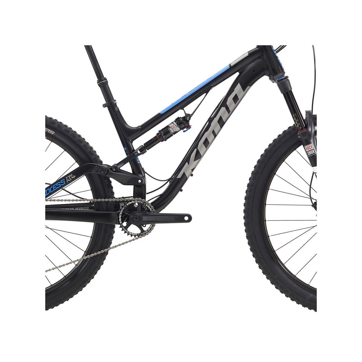 Kona Process 134 DL, matt black w/ gloss silver & blue decals - Bild 3