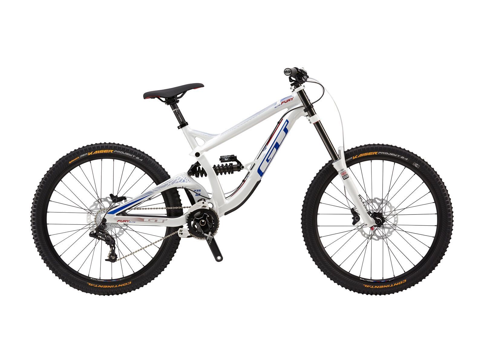 GT Fury Elite 27.5, gloss white/blue/red - Bild 1