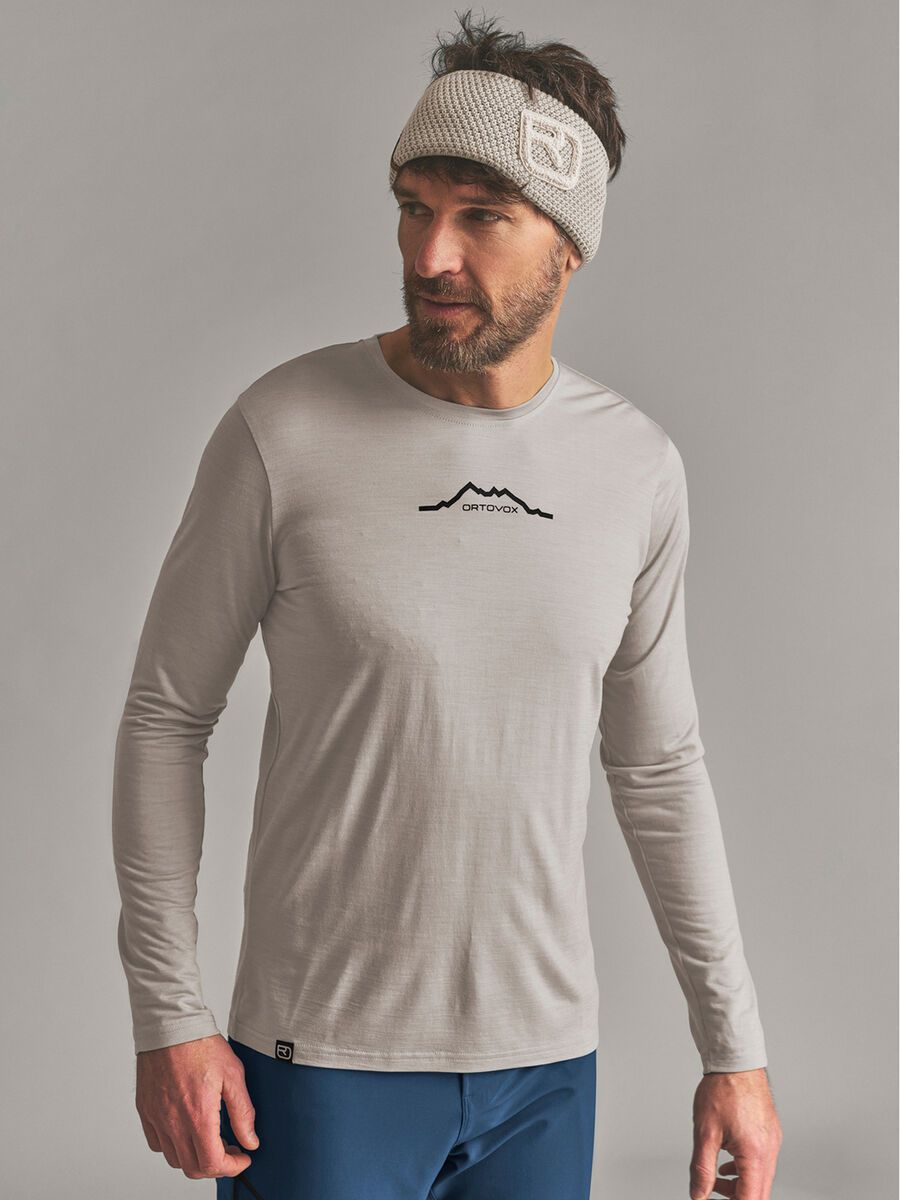 Ortovox 150 Merino Cool Mountain LS M, dark linen - Bild 5