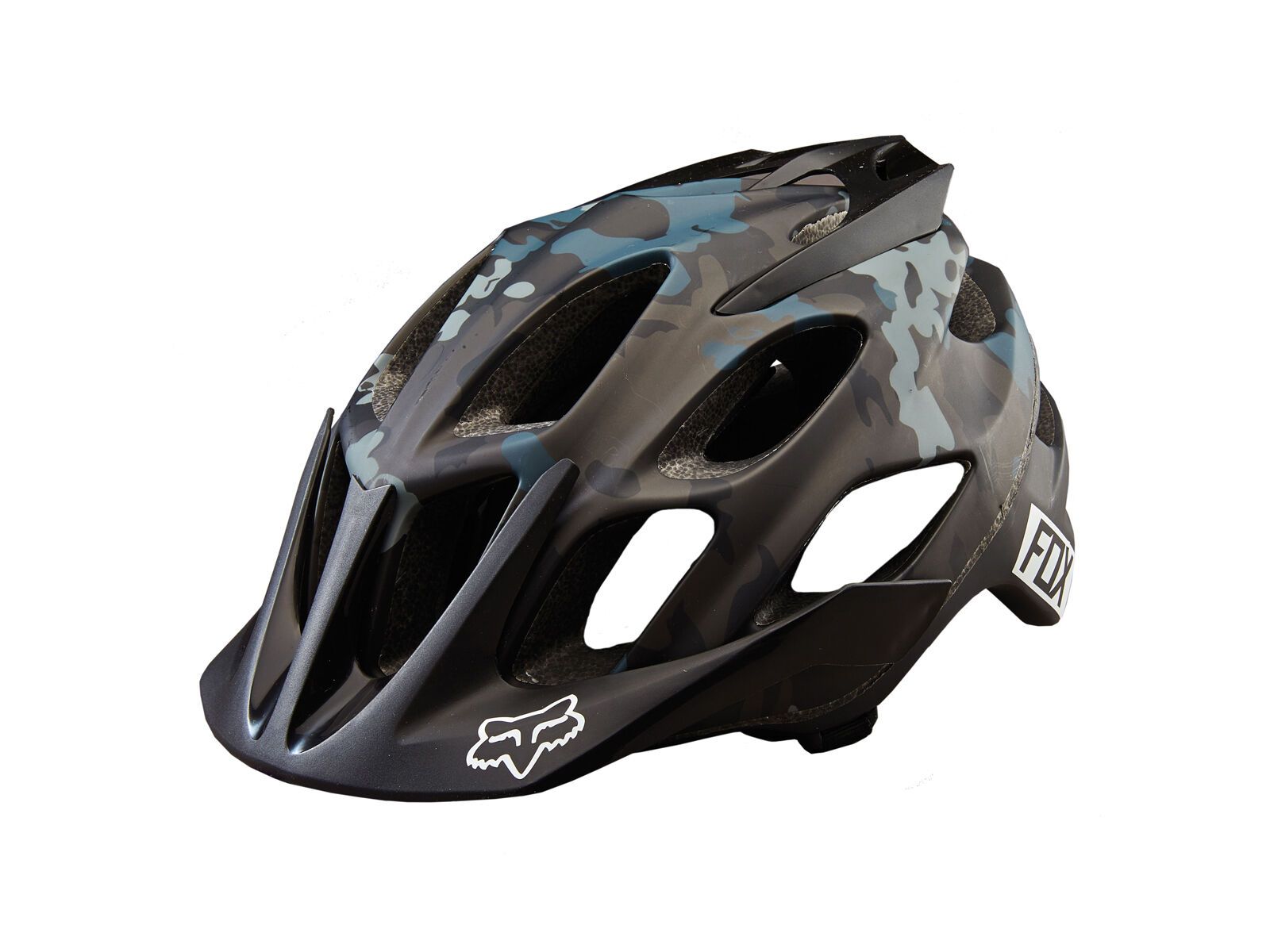 Fox Flux Camo Helmet, black camo - Bild 1