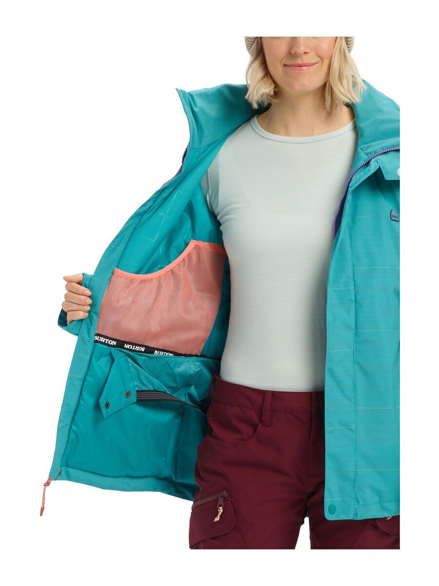 Burton Women's Jet Set Jacket, green-blue space dye - Bild 2